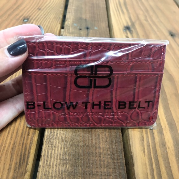 NWT B-Low the Belt red croc card case wallet - Picture 2 of 6
